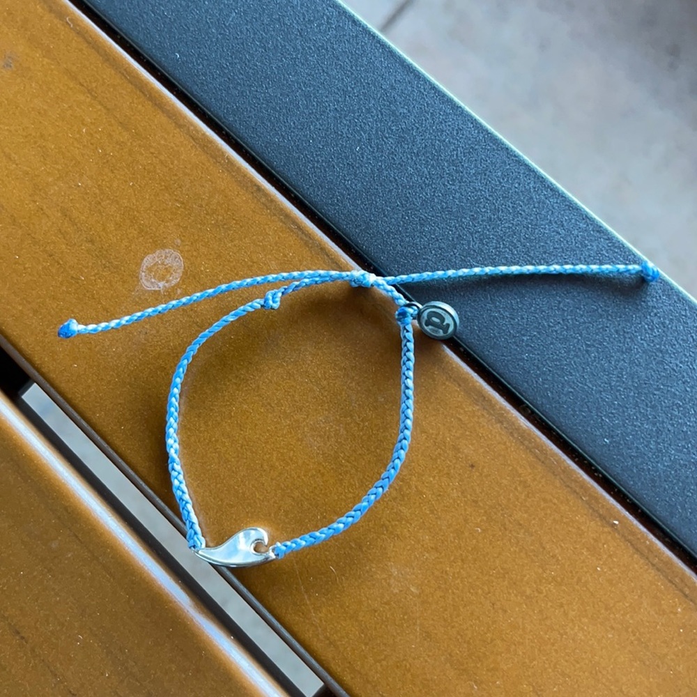 Pura Vida Mother of Pearl Wave Charm Bracelet